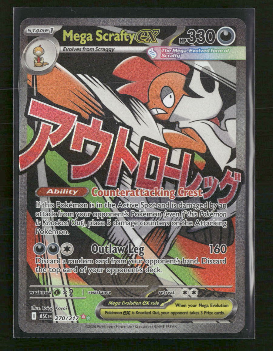 ME: Ascended Heroes Mega Scrafty ex #270/217