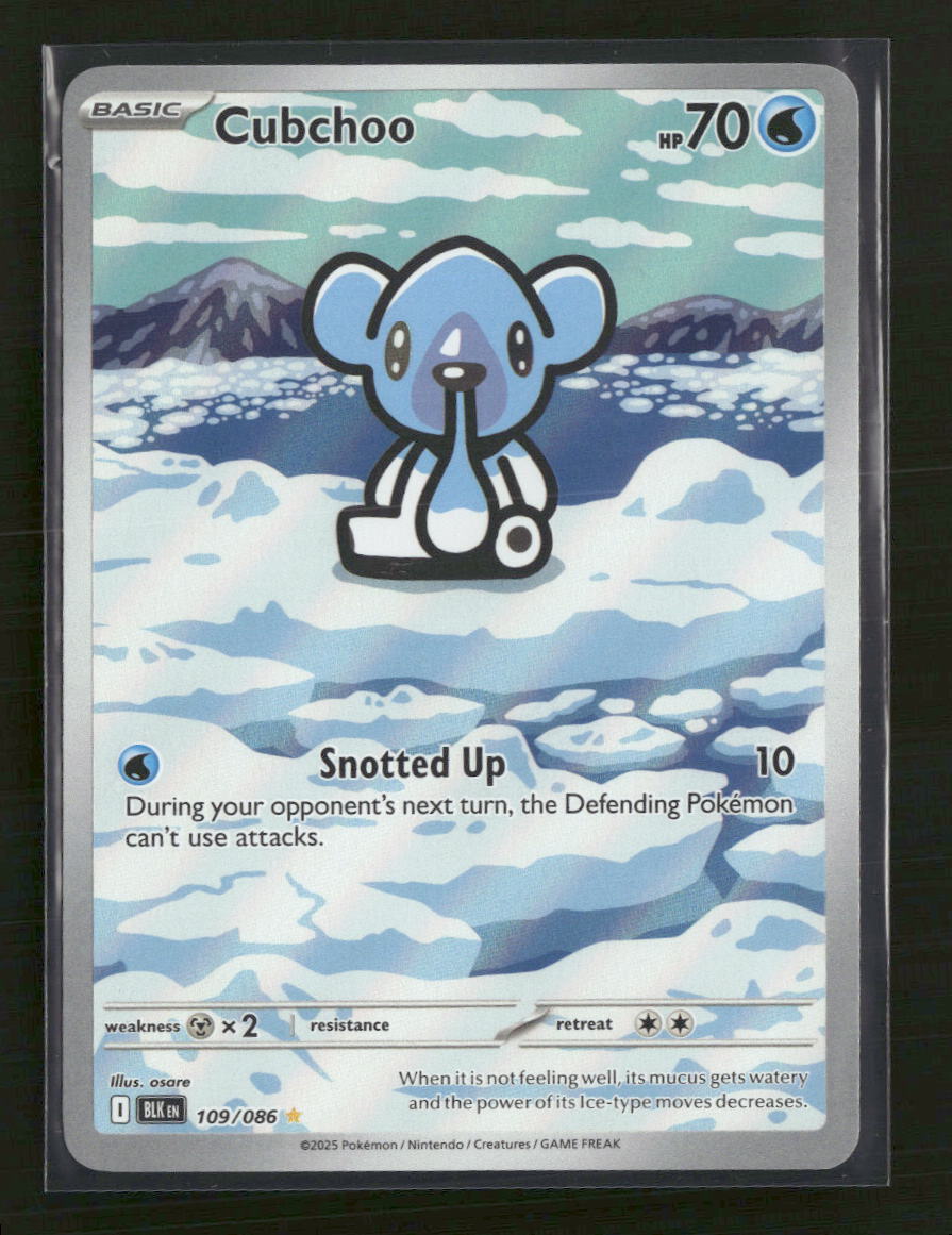 SV: Black Bolt Cubchoo #109/086