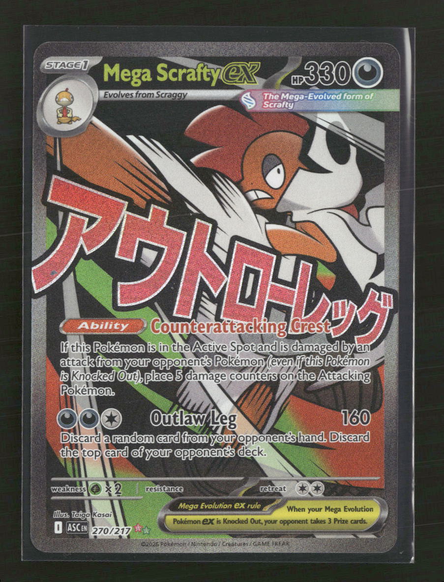 ME: Ascended Heroes Mega Scrafty ex #270/217