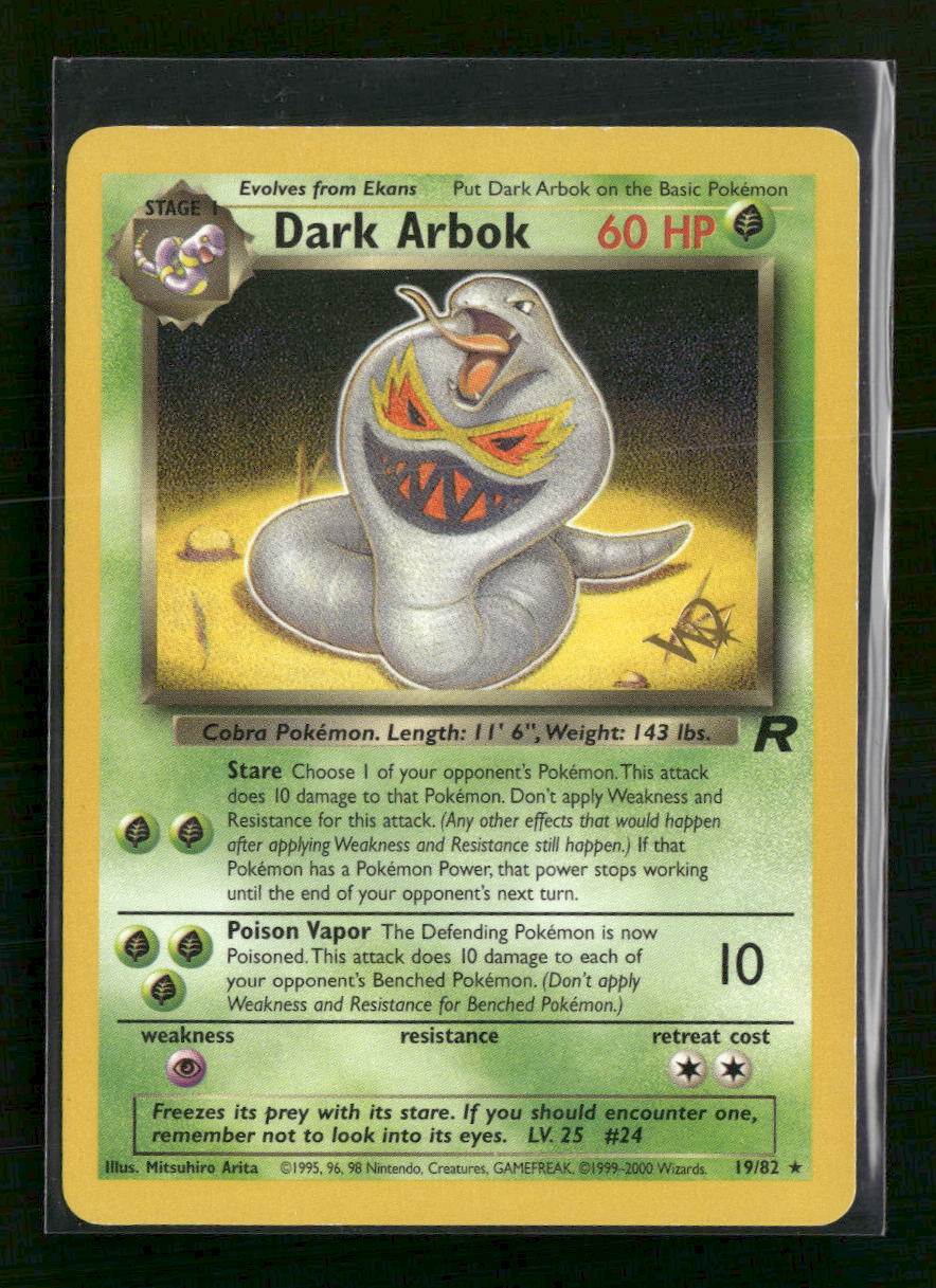 WoTC Promo Dark Arbok [W Stamped] #19/82