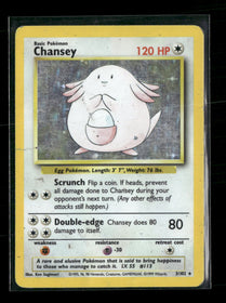 Base Set Chansey #003/102 Damaged