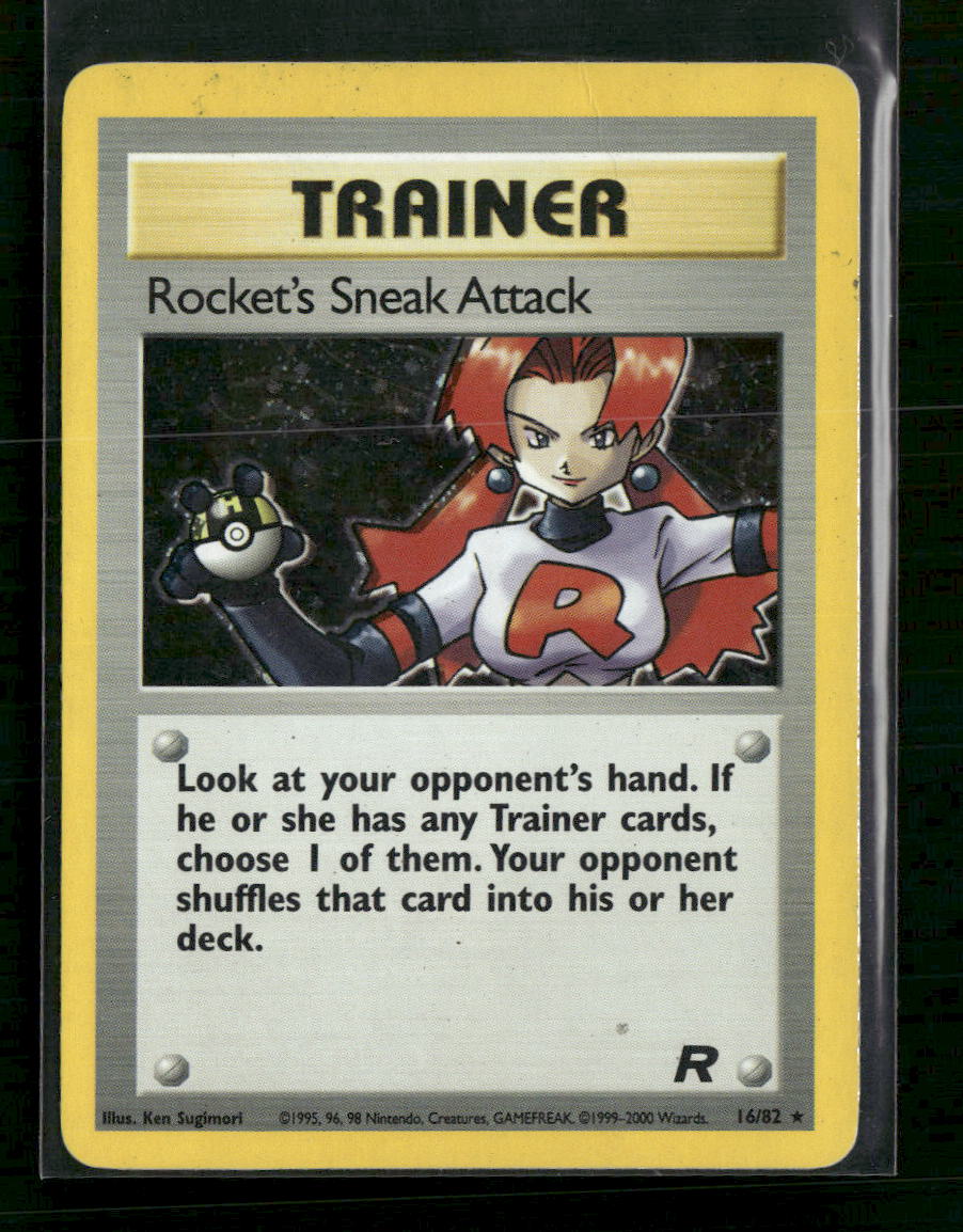Team Rocket Rocket's Sneak Attack (16) #16/82 Damaged