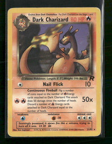 Team Rocket Dark Charizard (21) #21/82 Damaged