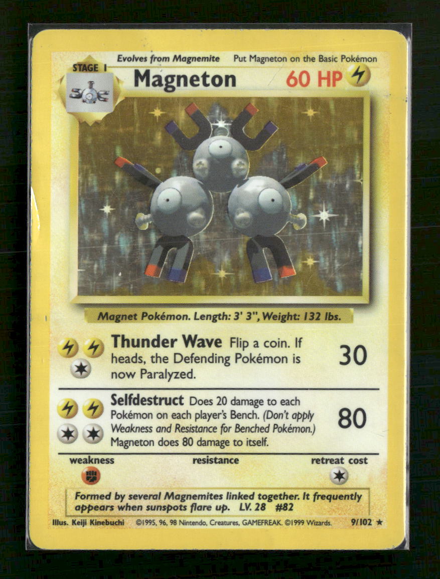Base Set Magneton #009/102 Damaged