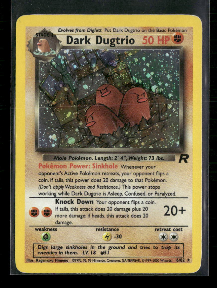 Team Rocket Dark Dugtrio (6) #06/82