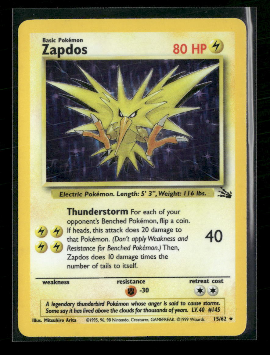 Fossil Zapdos (15) #15/62