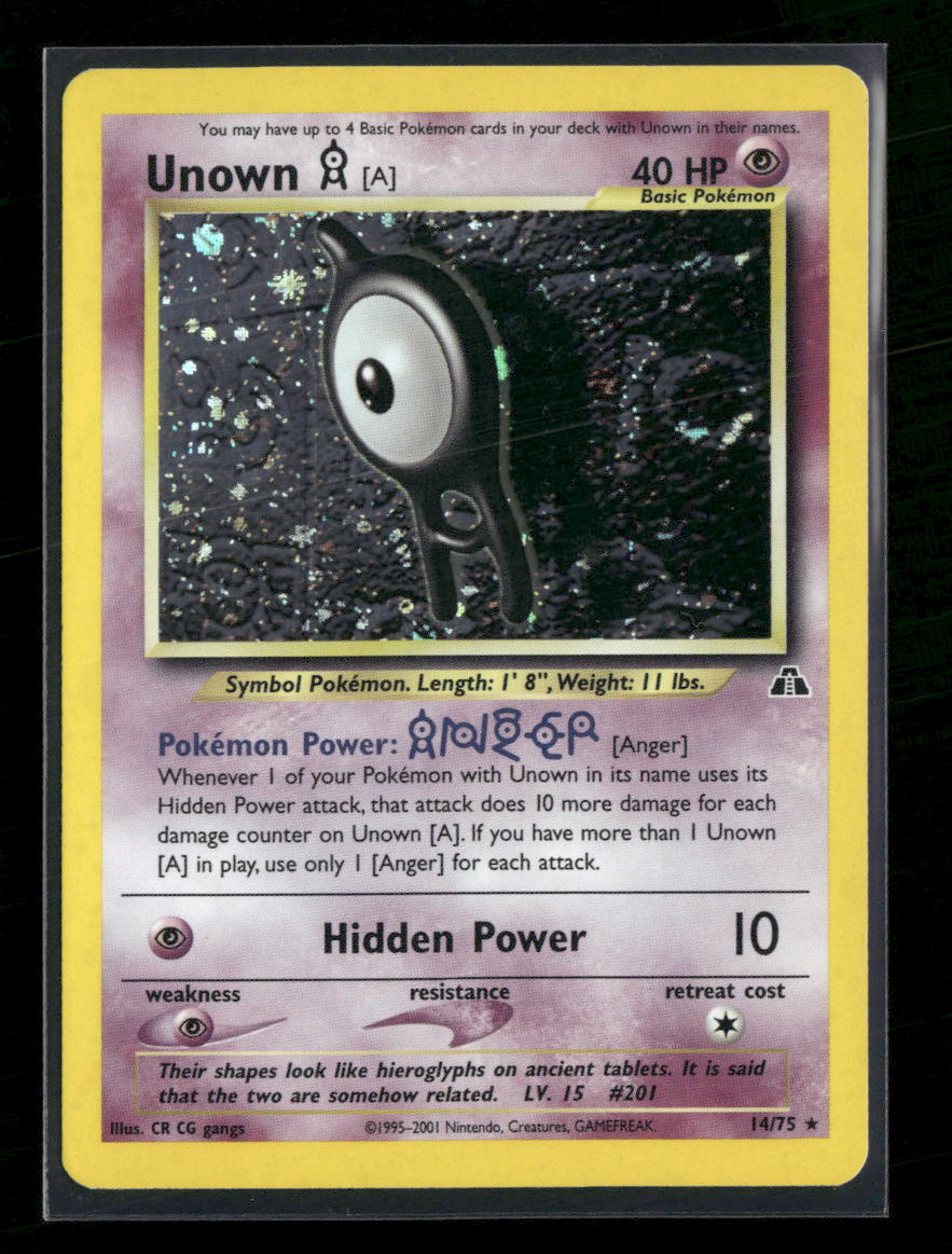 Neo Discovery Unown [A] (14) #14/75