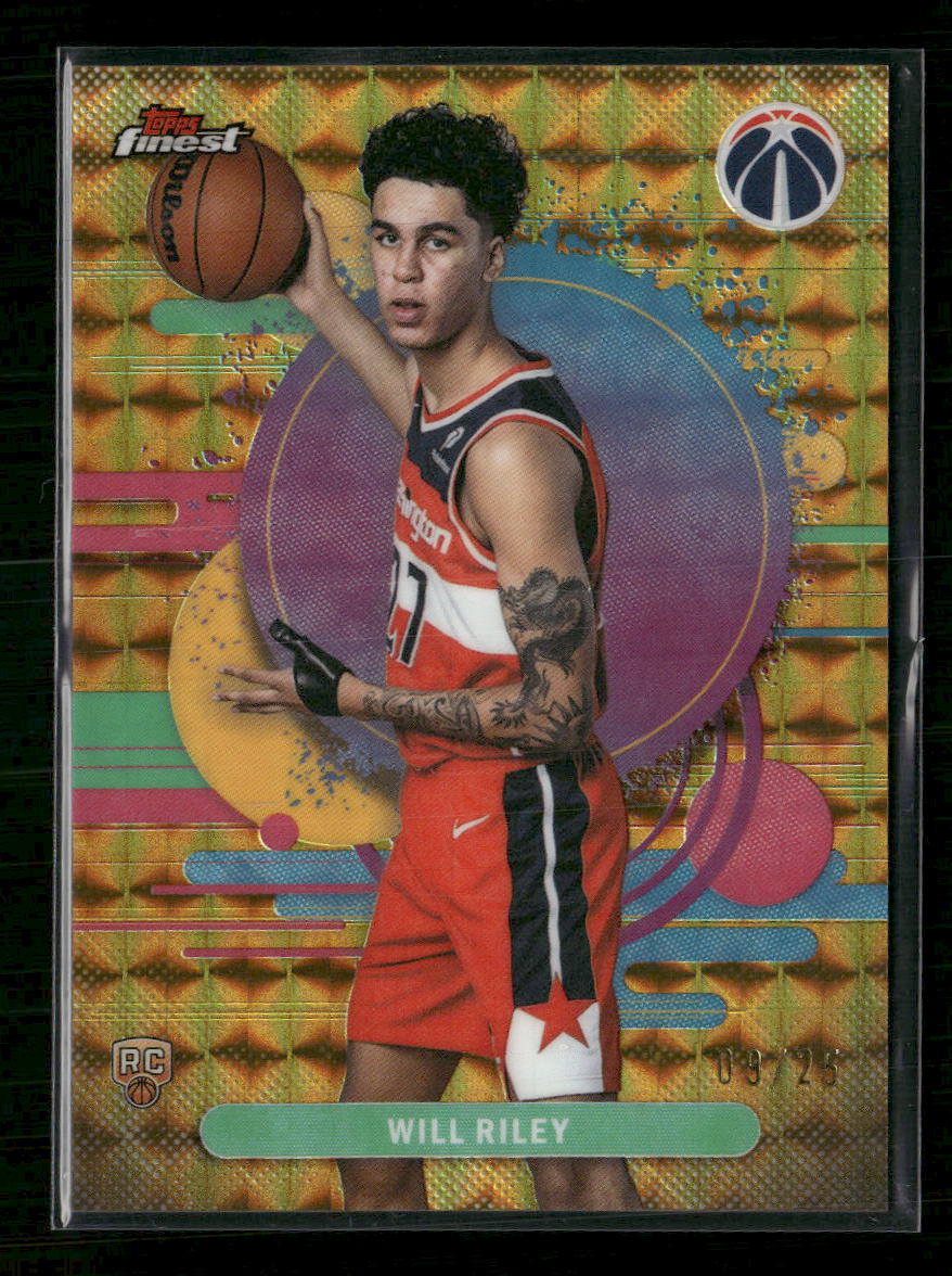 2025-26 Finest Gold Refractor Will Riley Rookie #/25 #110