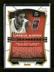 2013-14 Panini Select Prizms Blue LaMarcus Aldridge #/49 #137