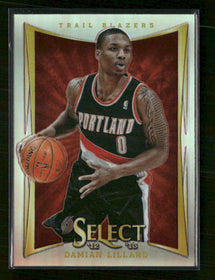 2012-13 Panini Select Silver Prizm Damian Lillard #150