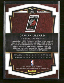 2015-16 Panini Select Tri-Color Prizms Damian Lillard #152