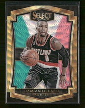 2015-16 Panini Select Tri-Color Prizms Damian Lillard #152