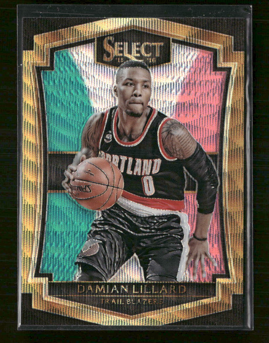 2015-16 Panini Select Tri-Color Prizms Damian Lillard #152