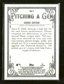 2022 Topps Allen & Ginter Pitching a Gem Shohei Ohtani #PAG-9
