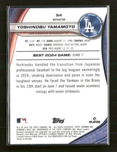 2024 Bowman's Best Yoshinobu Yamamoto Rookie Refractor  #34