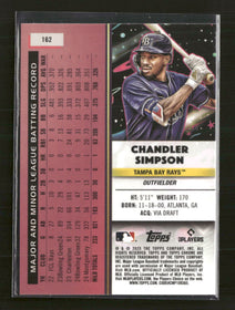 2025 Topps C. Cosmic Purple Nebula Refractor Chandler Simpson Rookie #/150 #162