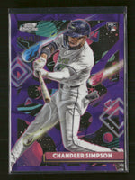 2025 Topps C. Cosmic Purple Nebula Refractor Chandler Simpson Rookie #/150 #162