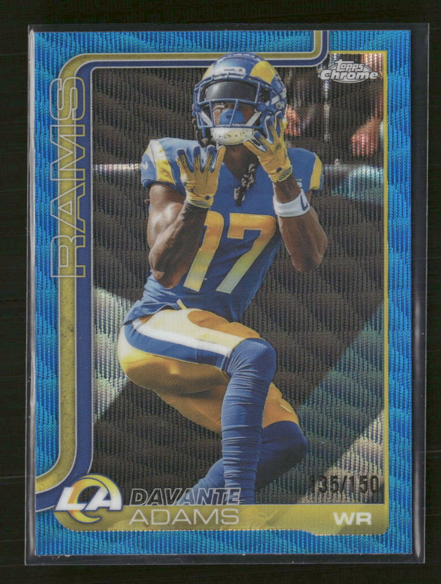 2025 Topps Chrome Blue Refractor Davante Adams #/150 #165