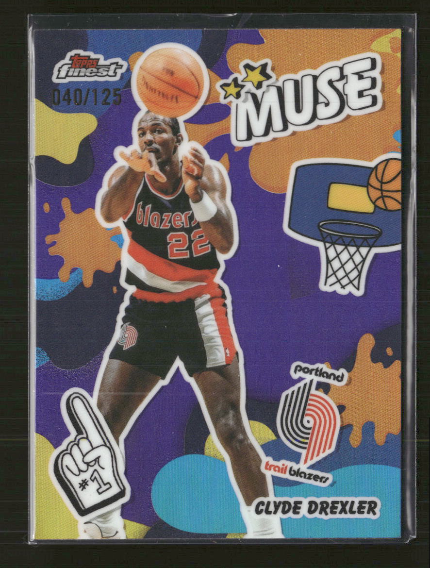 2025-26 Finest Muse Purple Refractor Clyde Drexler #/125 #M-22