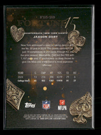 2025 Topps Chrome Fortune 15-Fractor Jaxson Dart #F15-23