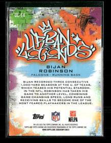 2025 Topps Chrome Urban Legends Bijan Robinson #UL-14