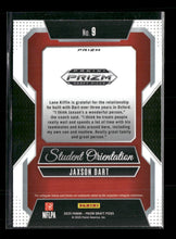 2025 Panini Prizm Draft Picks Student Orientation Gold Ice Jaxson Dart #9