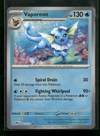 SV: Prismatic Evolutions Vaporeon (Master Ball Pattern) #022/131