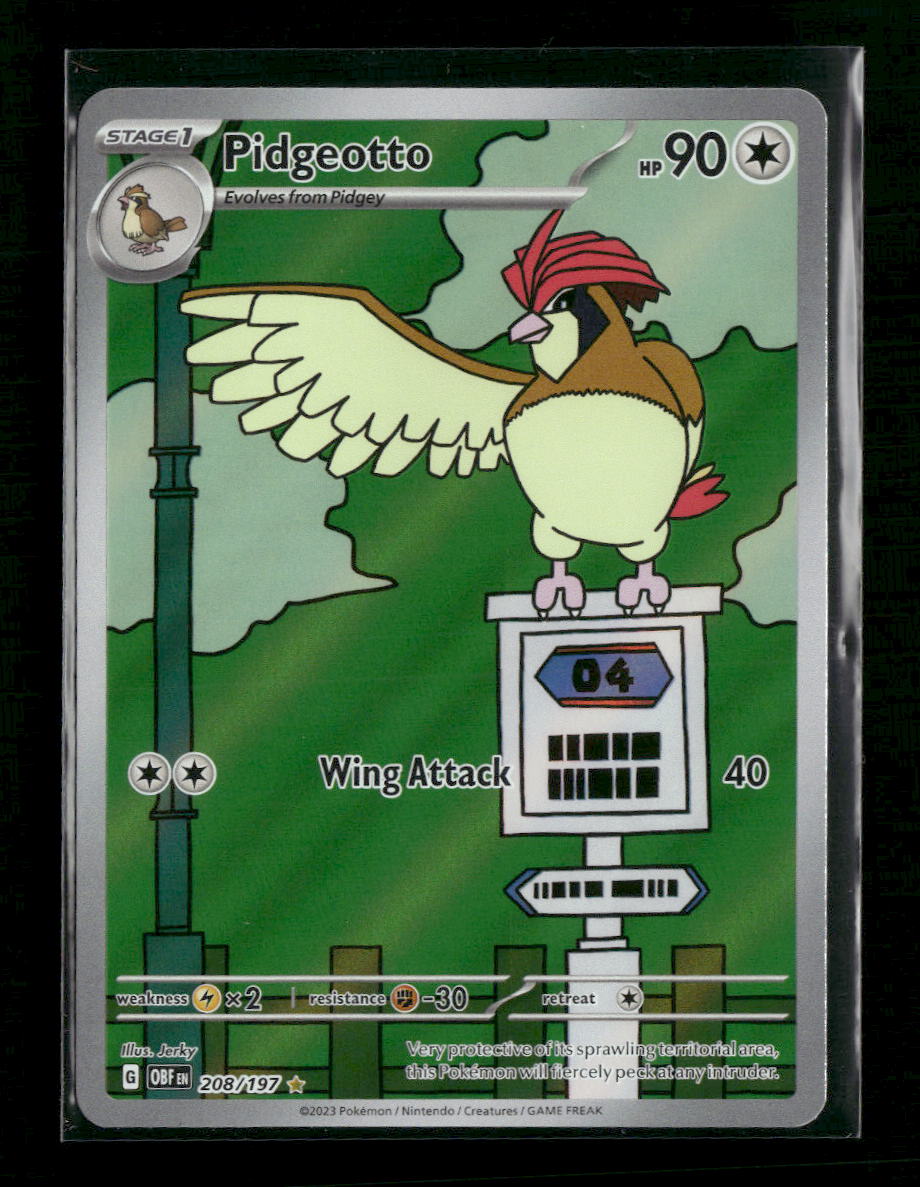 SV03: Obsidian Flames Pidgeotto #208/197