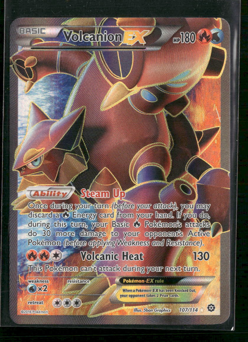 XY - Steam Siege Volcanion EX (Full Art) #107/114