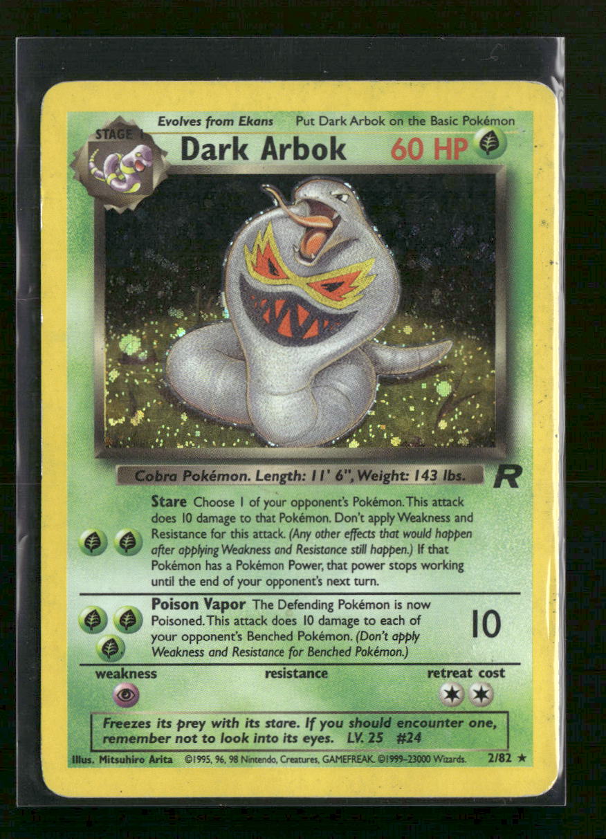 Team Rocket Dark Arbok (2) #02/82