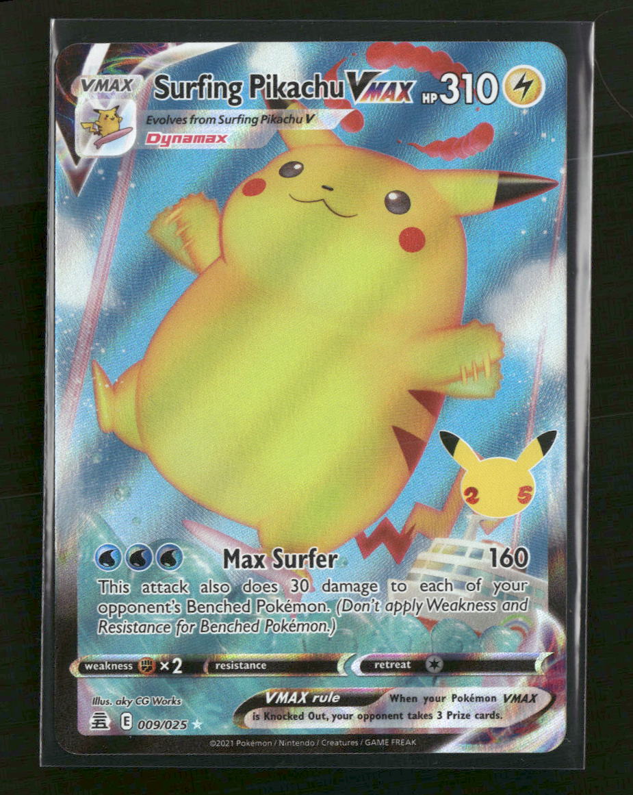 Celebrations Surfing Pikachu VMAX #009/025