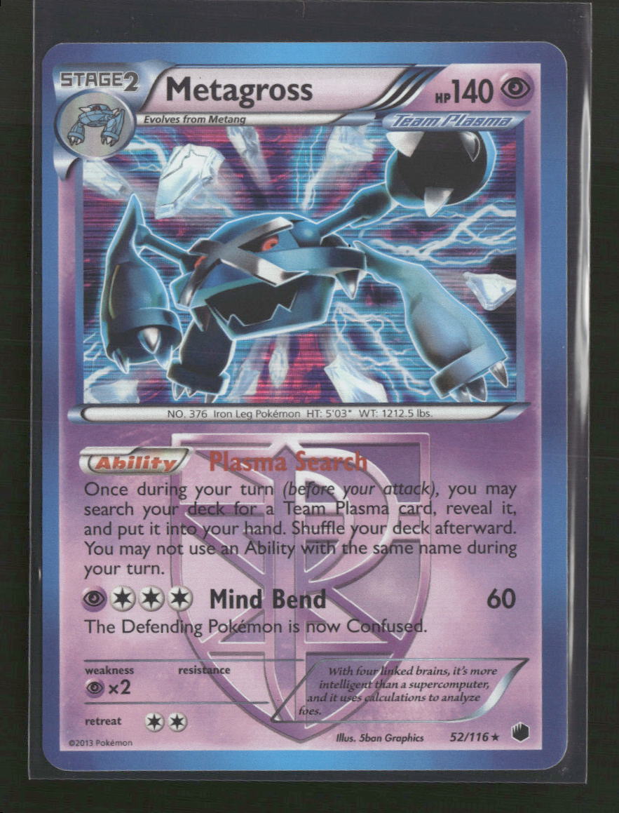 Plasma Freeze Metagross (Team Plasma) #52/116