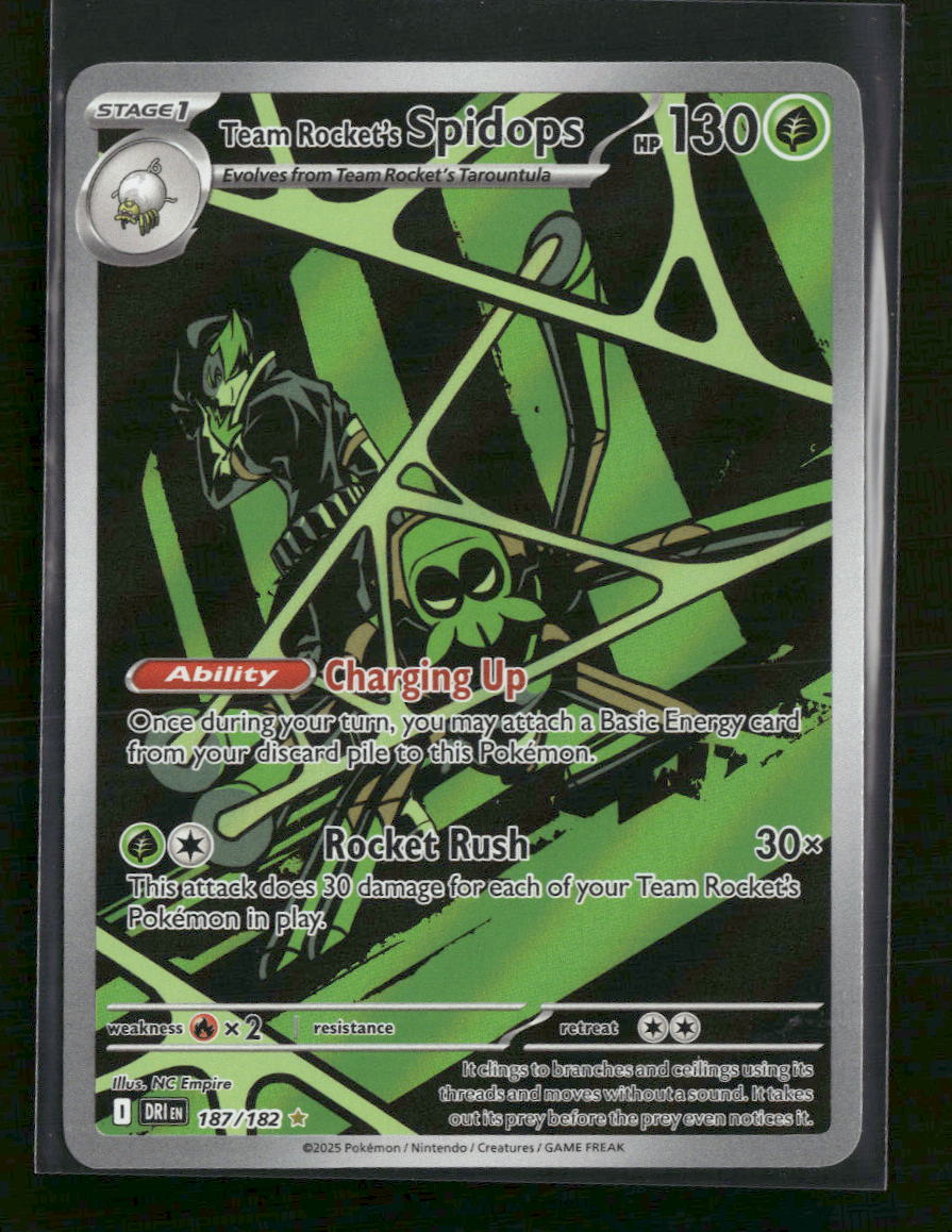 SV10: Destined Rivals Team Rocket's Spidops #187/182