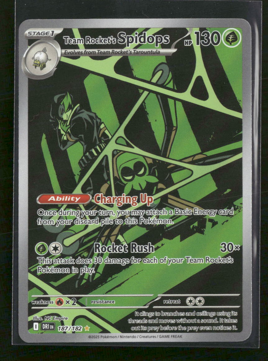 SV10: Destined Rivals Team Rocket's Spidops #187/182