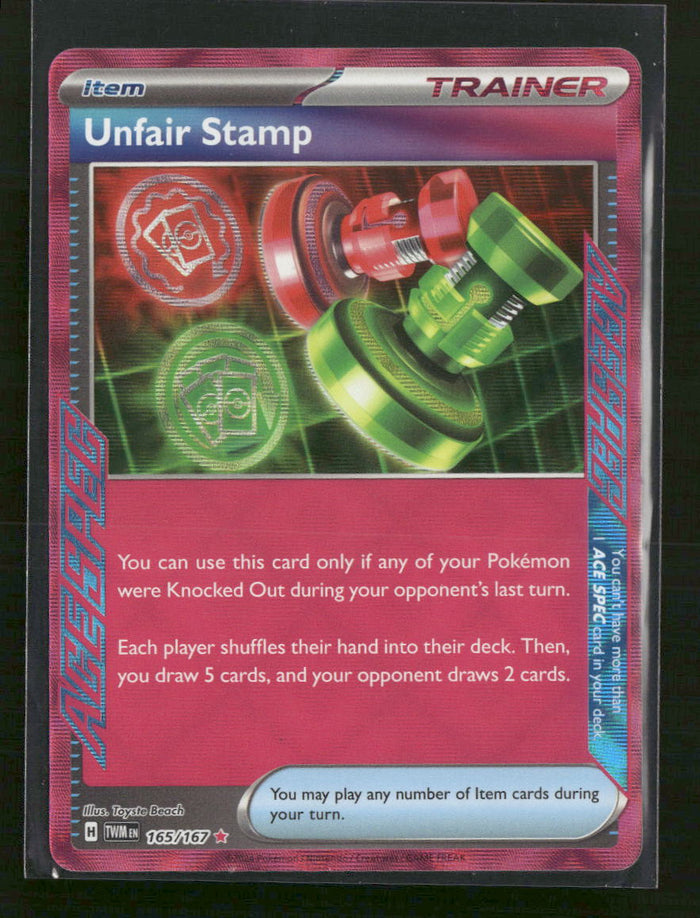 SV06: Twilight Masquerade Unfair Stamp #165/167