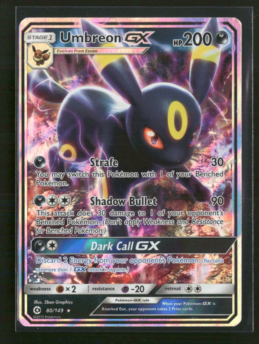 SM Base Set Umbreon GX #80/149