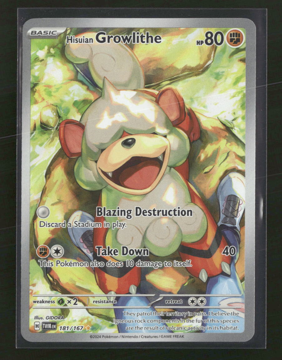 SV06: Twilight Masquerade Hisuian Growlithe #181/167