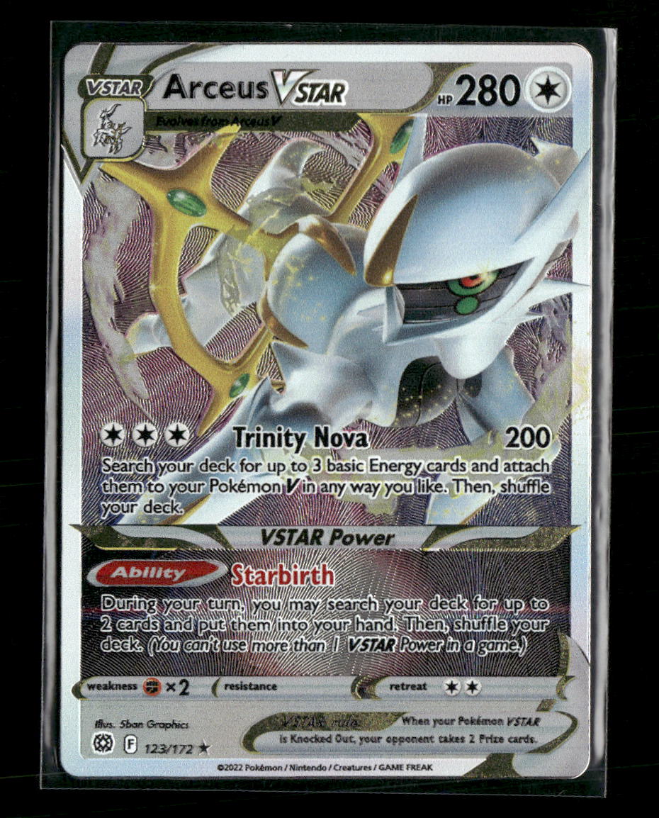 SWSH09: Brilliant Stars Arceus VSTAR #123/172 * Metal Card