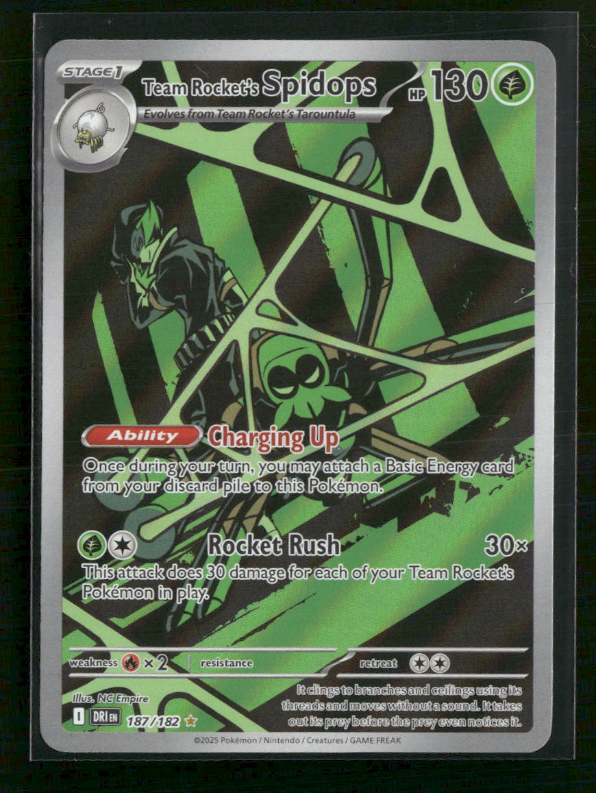SV10: Destined Rivals Team Rocket's Spidops #187/182
