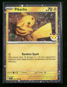 Miscellaneous Cards & Products Pikachu (Pokemon Day 2026) #051/162