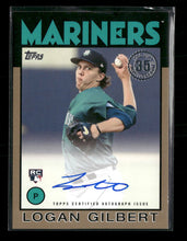 2021 Topps Update 1986 Topps Baseball Autographs Logan Gilbert Auto #86A-LG