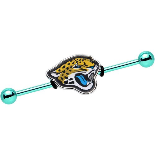 Officially Licensed Jacksonville Jaguars Logo Industrial Barbell 38mm