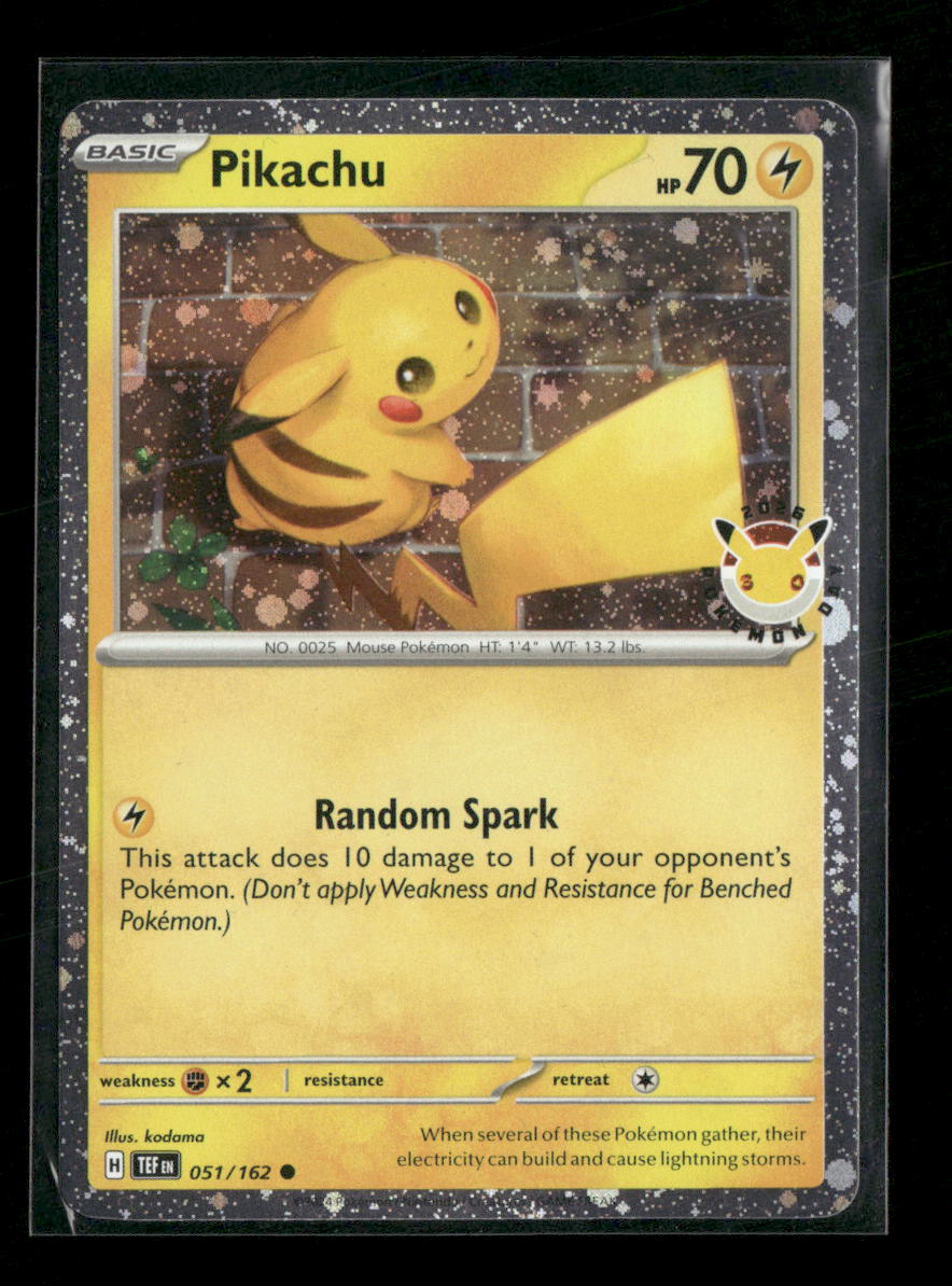 Miscellaneous Cards & Products Pikachu (Pokemon Day 2026) #051/162