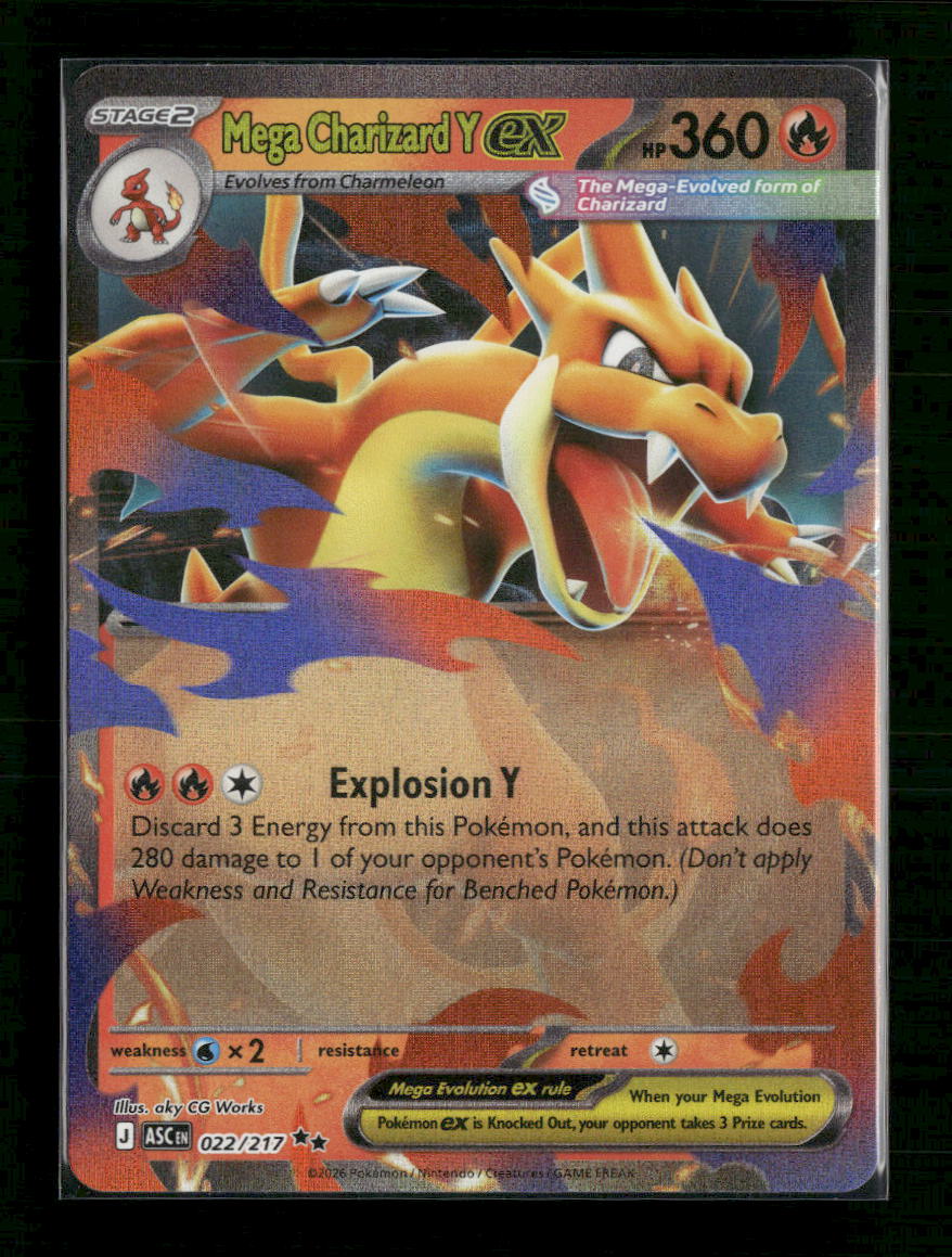 ME: Ascended Heroes Mega Charizard Y ex #022/217