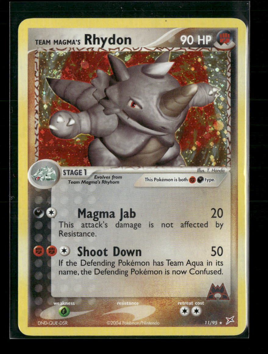 Team Magma vs Team Aqua Team Magma's Rhydon #11/95