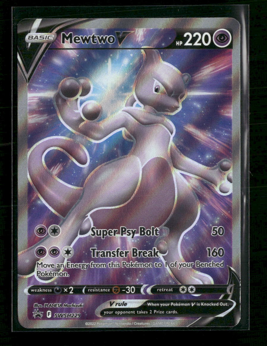 SWSH: Sword & Shield Promo Cards Mewtwo V #SWSH229