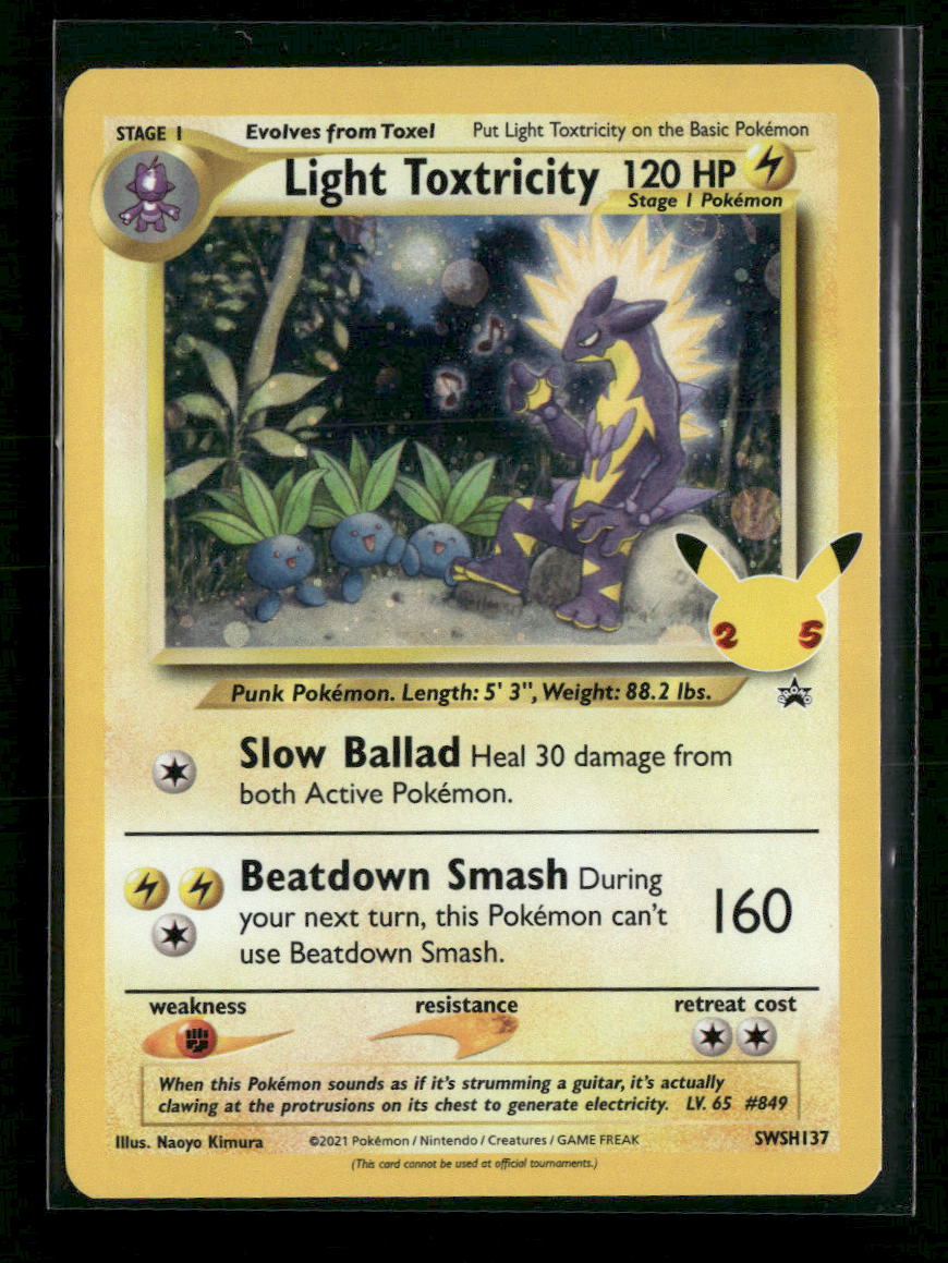 SWSH: Sword & Shield Promo Cards Light Toxtricity #SWSH137