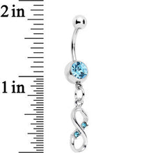 Aqua Gem Infinite Hope Dangle Belly Ring