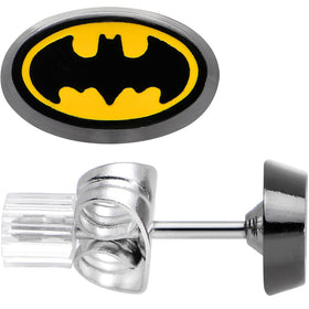 Officially Licensed 316L Stainless Steel Batman Stud Earrings