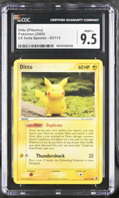 2005 EX Delta Species Ditto [Pikachu] 9.5 CGC #63/113